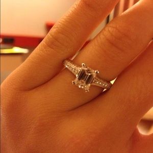 Tacori 4.5 platinum crescent setting only