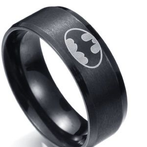 🆕BLACK-Stainless steal Batman ring