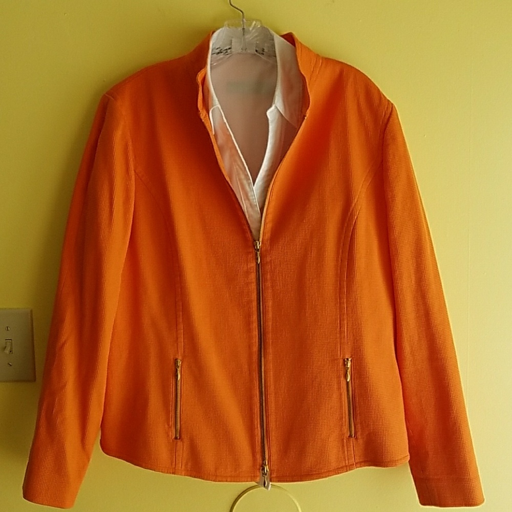 Dana Buchman Orange Blazer