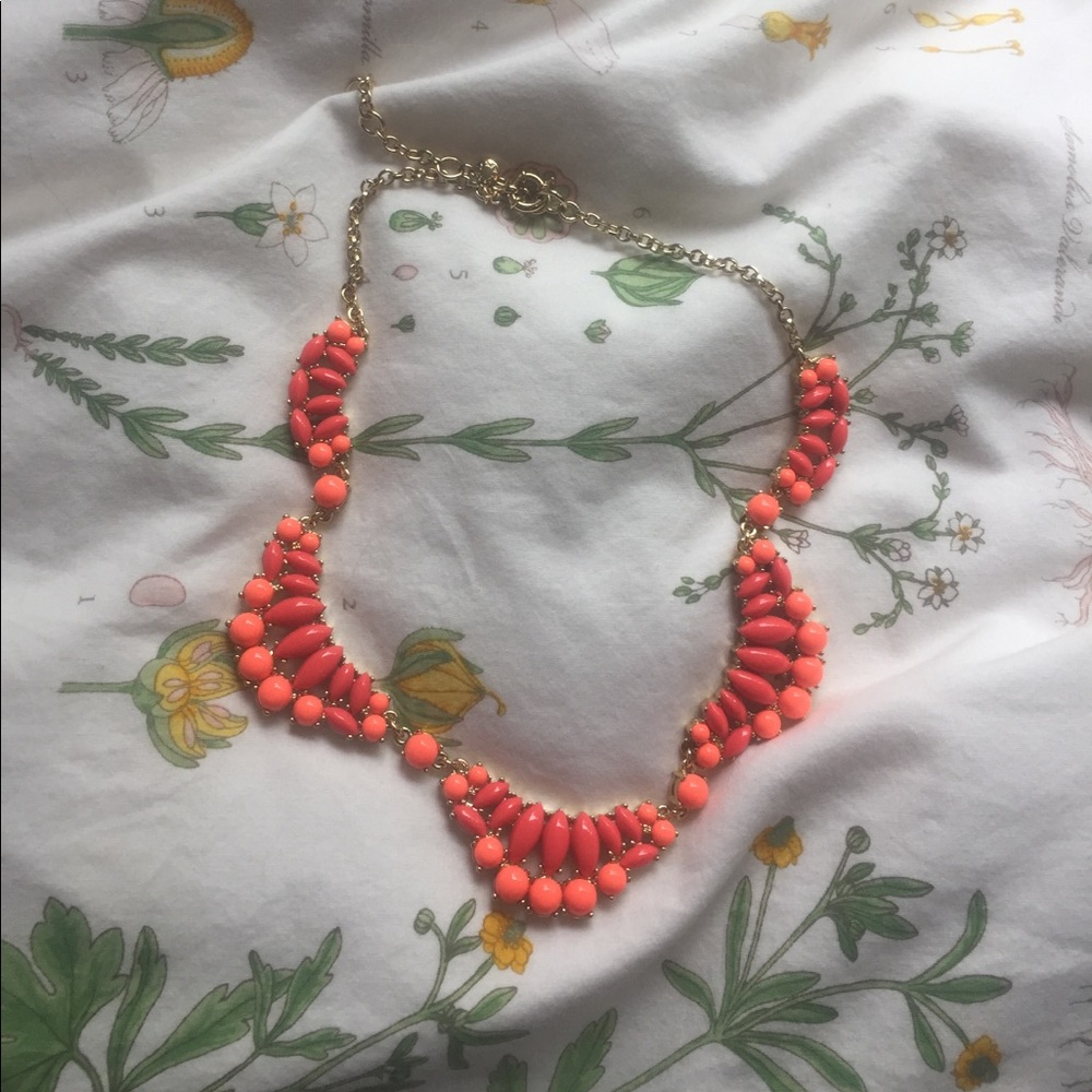 Coral J-Crew Necklace