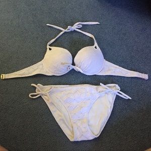Victoria's Secret White Push-Up Bikini