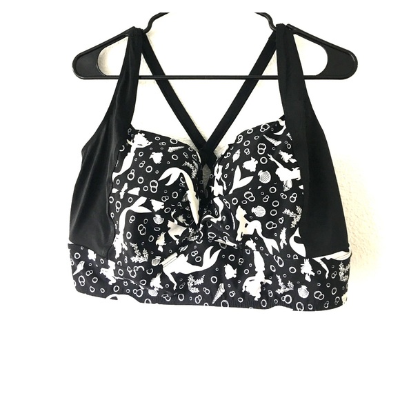 Torrid Other - Disney Little Mermaid Longline Bikini Top