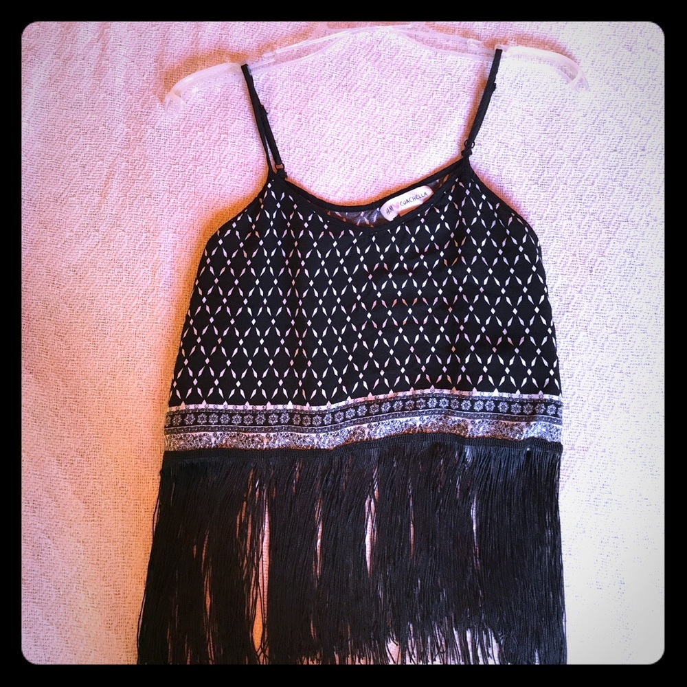 H&M Coachella crop top (w/frayed strings)