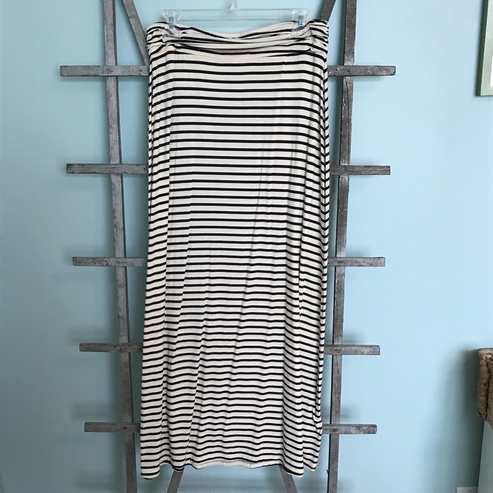 J. Crew Striped Maxi Skirt Size Small NWOT
