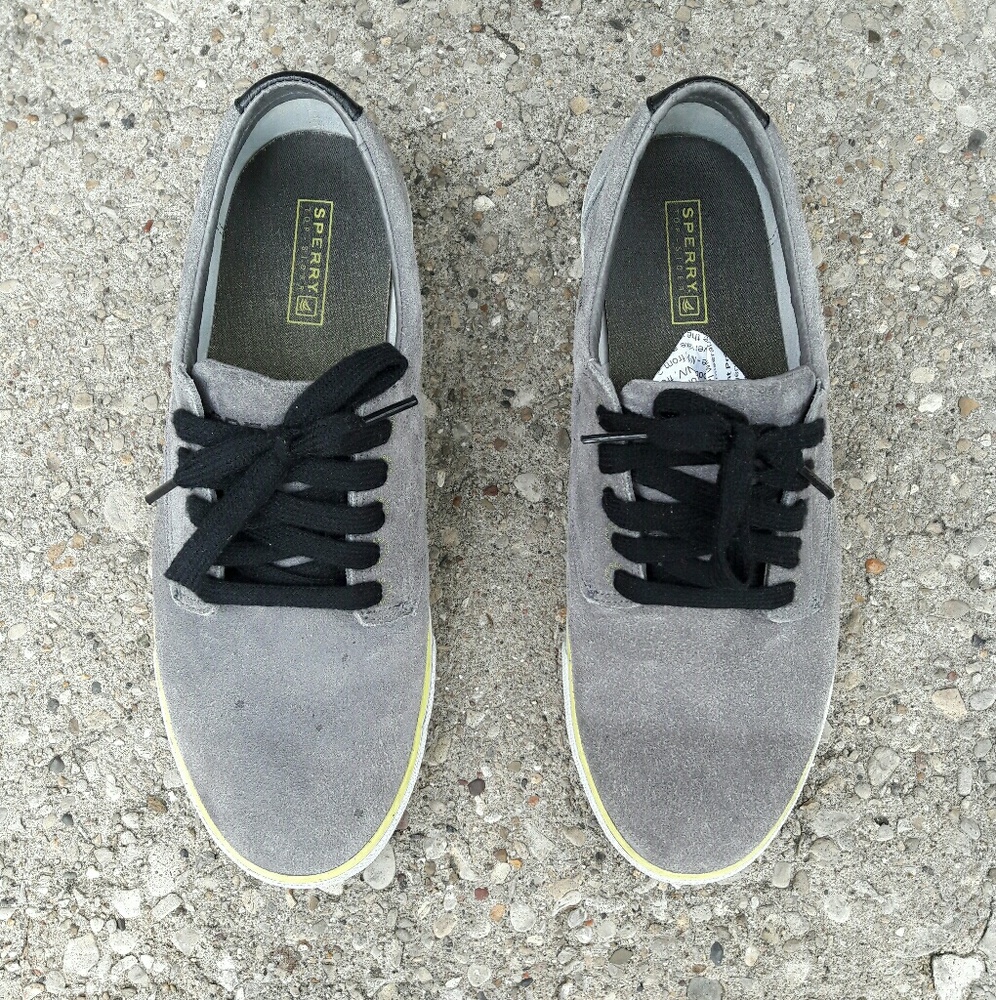 Men's Gray Suede Sneakers