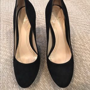 Cole Haan black suede pumps
