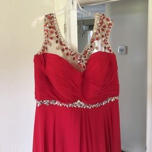 Plus prom dress worn once. Paid 450 asking 250-300