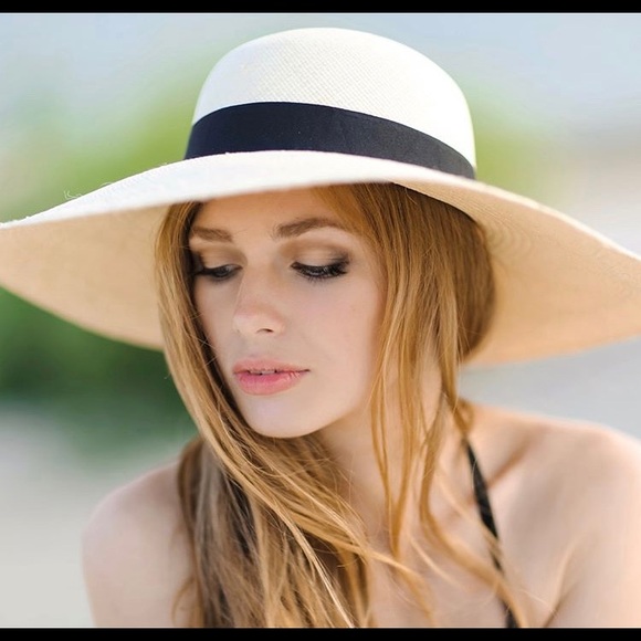 Homero Ortega Panama Raffia Straw Hat ? HOMERO ORTEGA GENUINE PANAMA STRAW HAT LINDEN GREEN GIRLS 49  main image 3