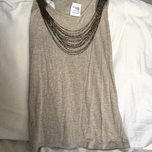 Gray sleeveless tank