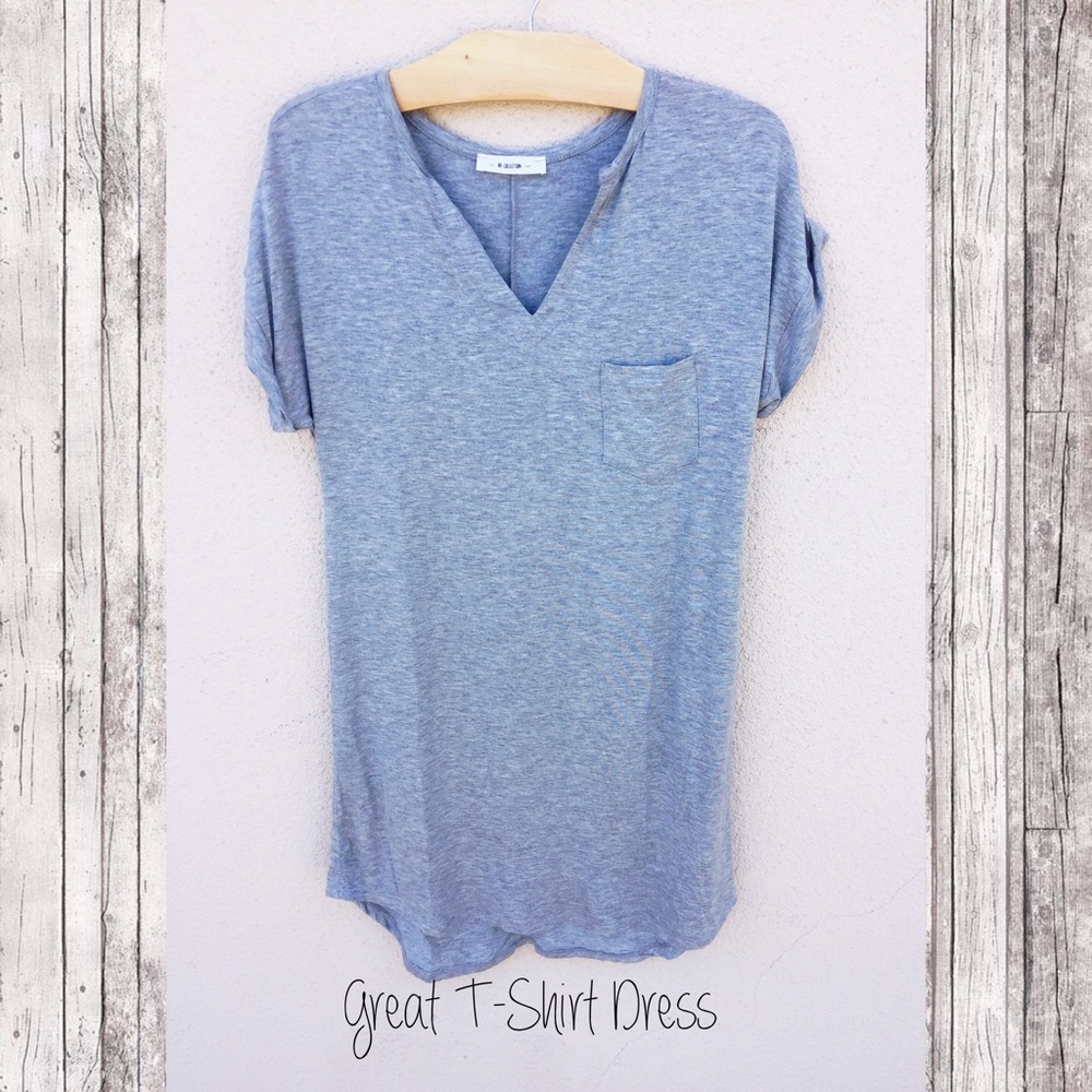 Solid T-shirt Dress