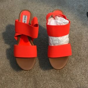 Neon Orange Wedges