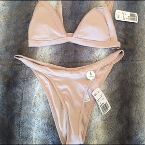 Nude cheeky bathing suit