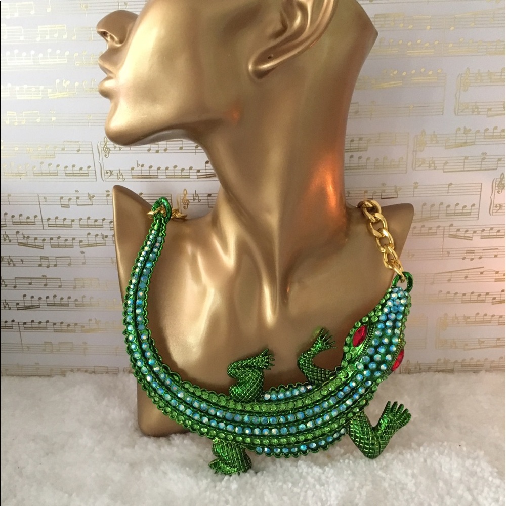 Bib necklace.