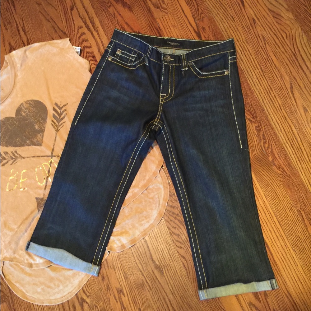 🌺 David Kahn Capris - NWOT