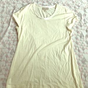 NWOT Banana Republic Luxe Touch T w/ satin collar