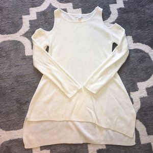 Cold shoulder sweater