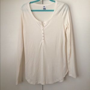 Old Navy cream colored thermal