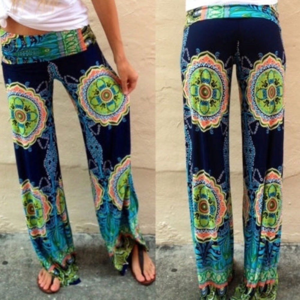 Palazzo casual floral pants us M