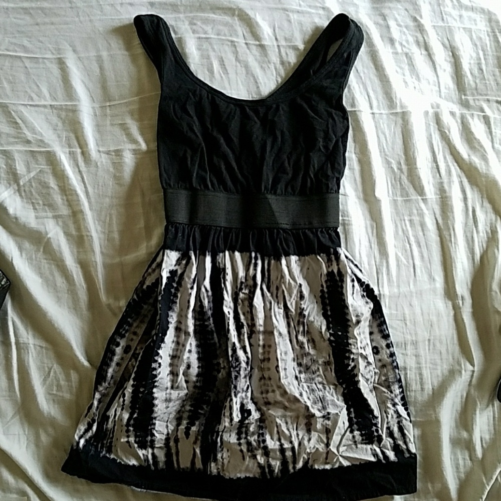 Black Tye-Dye Dress