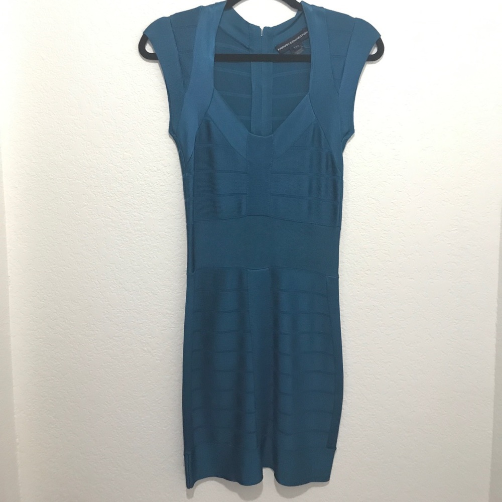 French Connection Royal Blue Bandage Dress