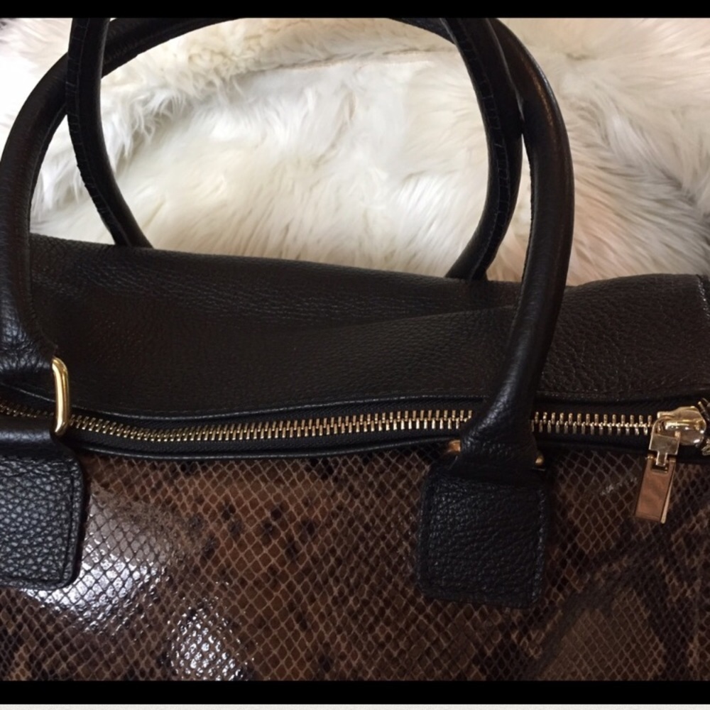 BIG! LAPTOP SIZE! Vera Pelle snake &calf STUNNING - Picture 4 of 8