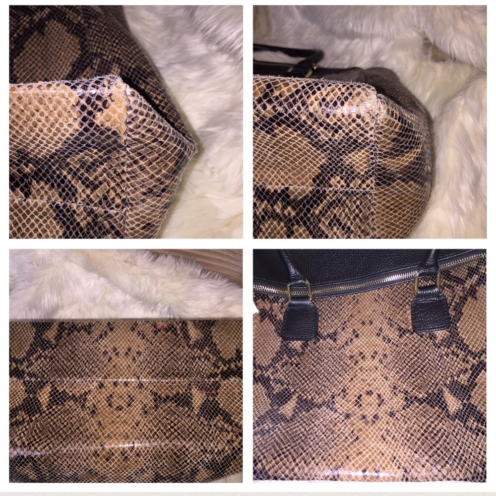 BIG! LAPTOP SIZE! Vera Pelle snake &calf STUNNING - Picture 8 of 8
