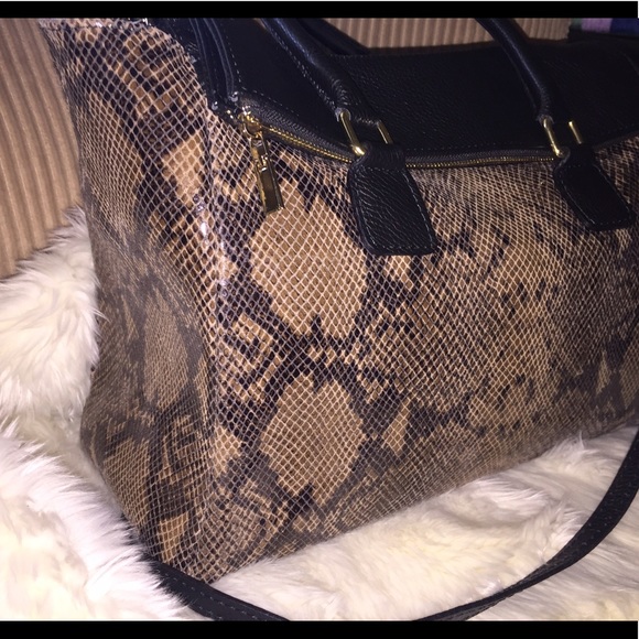 BIG! LAPTOP SIZE! Vera Pelle snake &calf STUNNING - Picture 3 of 8