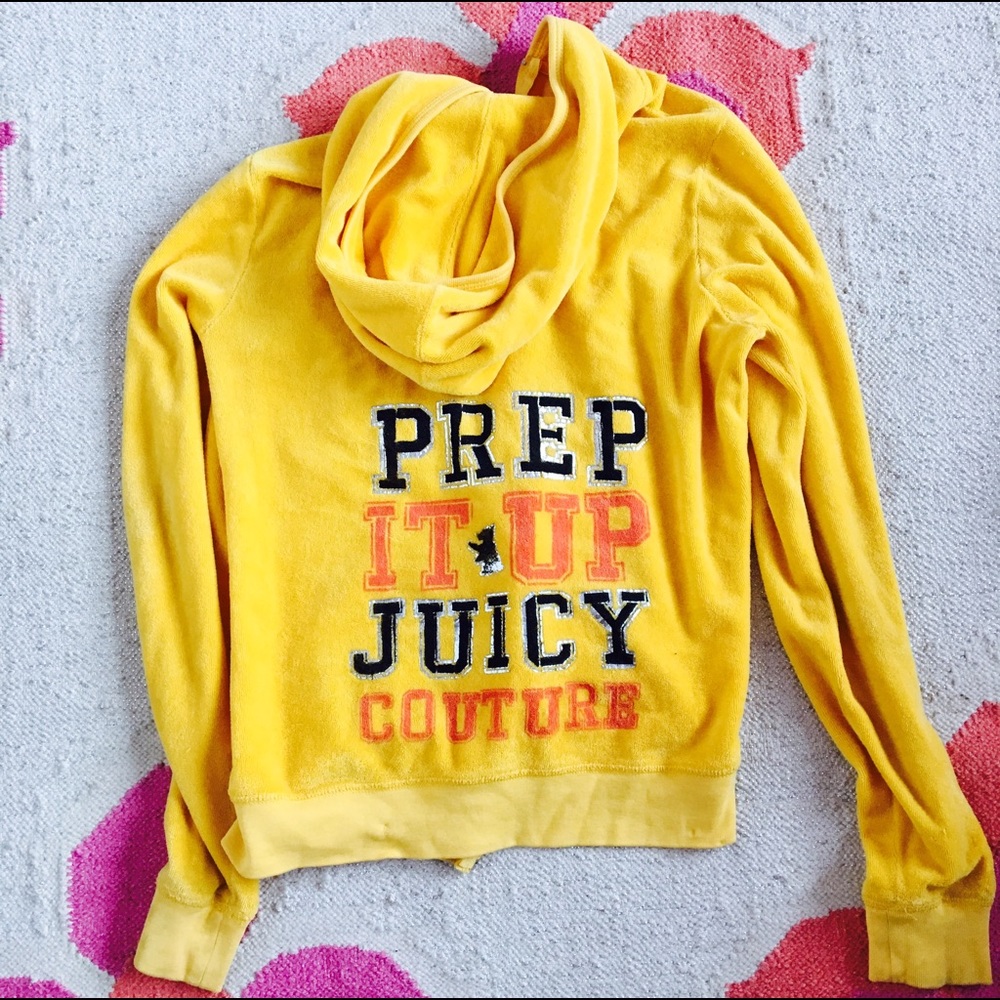 Juicy couture terry zip up medium