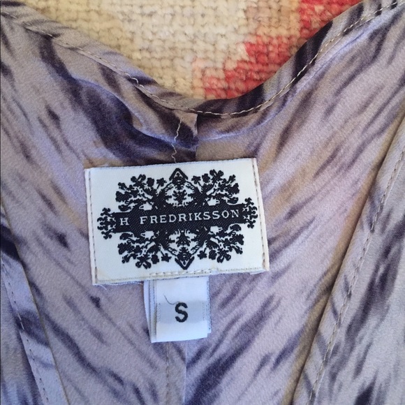 H Fredriksson gray and black dress. Size S. - Picture 2 of 3