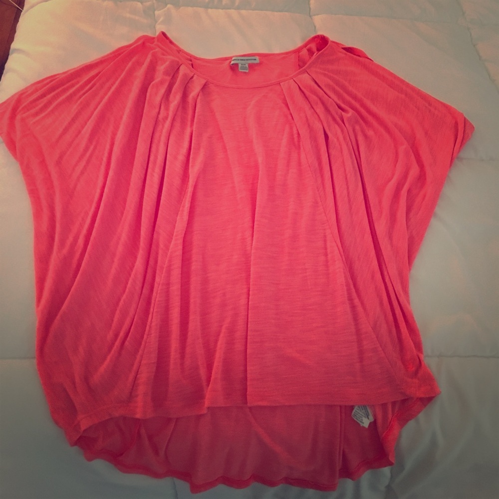 Size medium peach cold shoulder top
