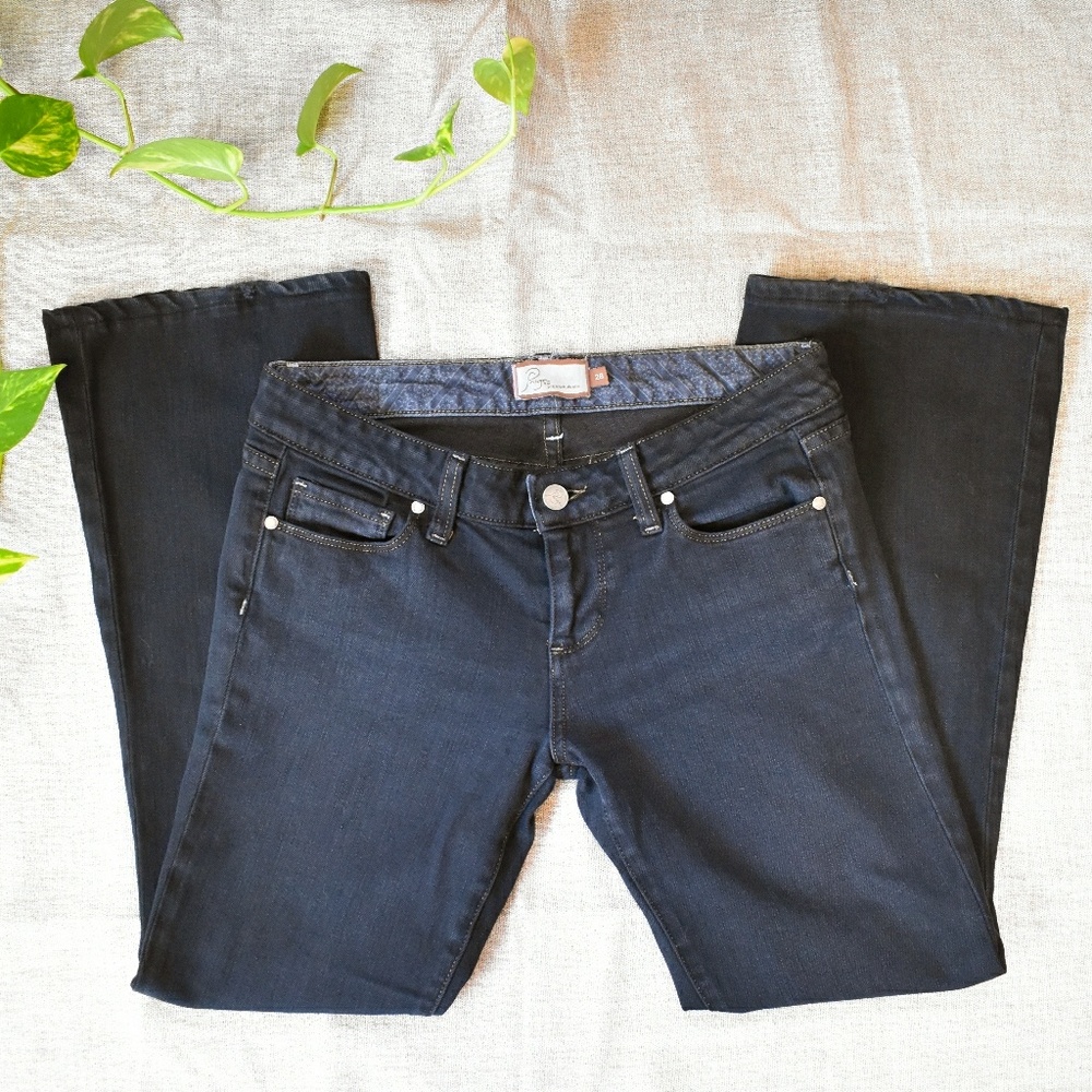 Paige Laurel Canyon Bootcut Black Size 28 Short