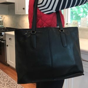 Vintage Coach leather tote