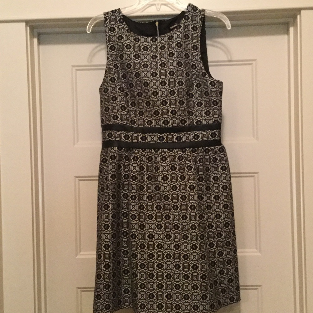 Like New Women's Dress by Kenzie Faux Leather Trim