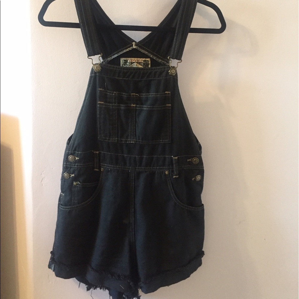 Black Overall shorts