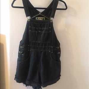 Black Overall shorts
