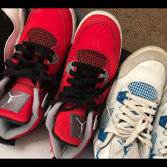 Fire red Jordan 4s - Picture 2 of 4