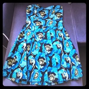 Turquoise Floral Ixia Dress