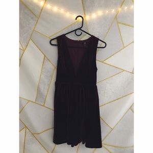 Lucca - Urban Outfitters - Velvet Plunge Dress