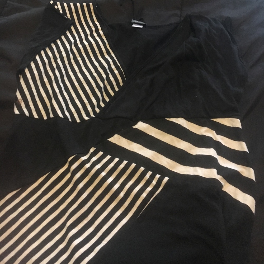 Black stripes shirt