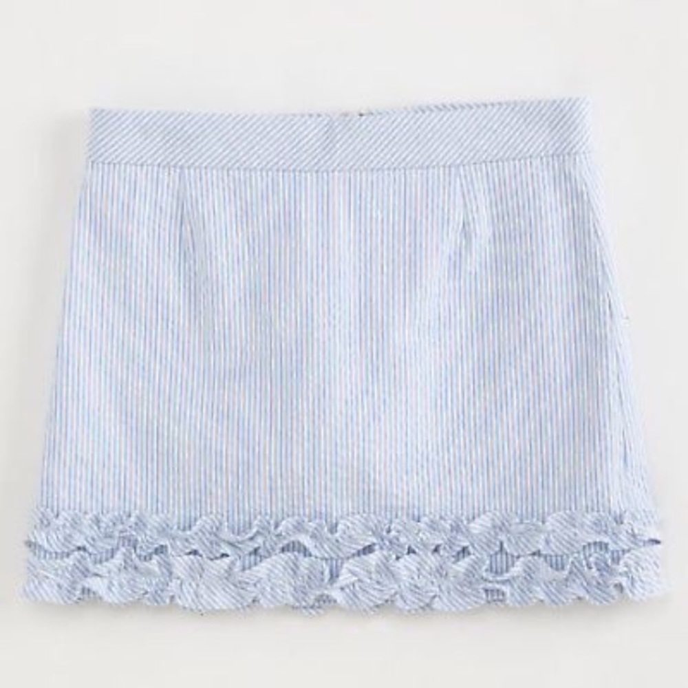 Vineyard Vines GIRLS seersucker ruffle skort