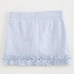 Vineyard Vines GIRLS seersucker ruffle skort