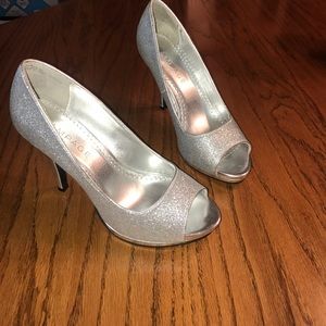 Sparkly Rampage heels