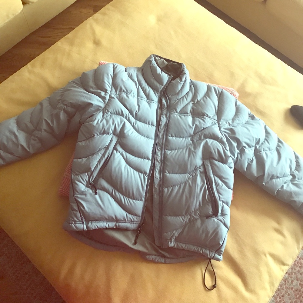 Blue/grey REI puffy jacket - size XS