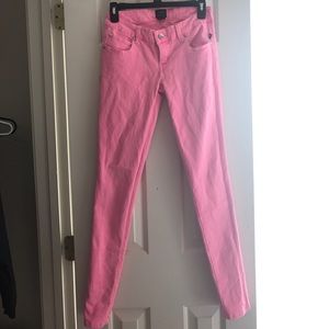 Neon Pink Skinny Jeans