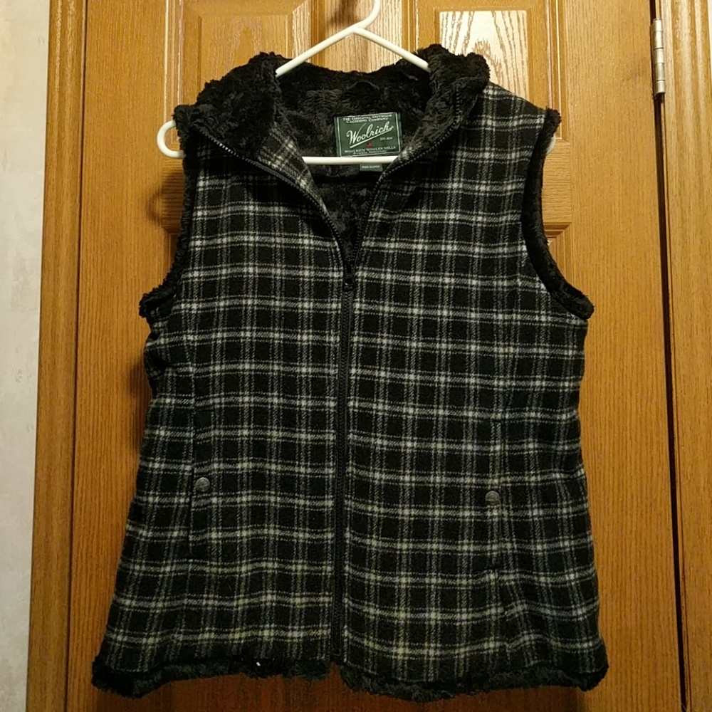 Woolrich Winter plaid vest