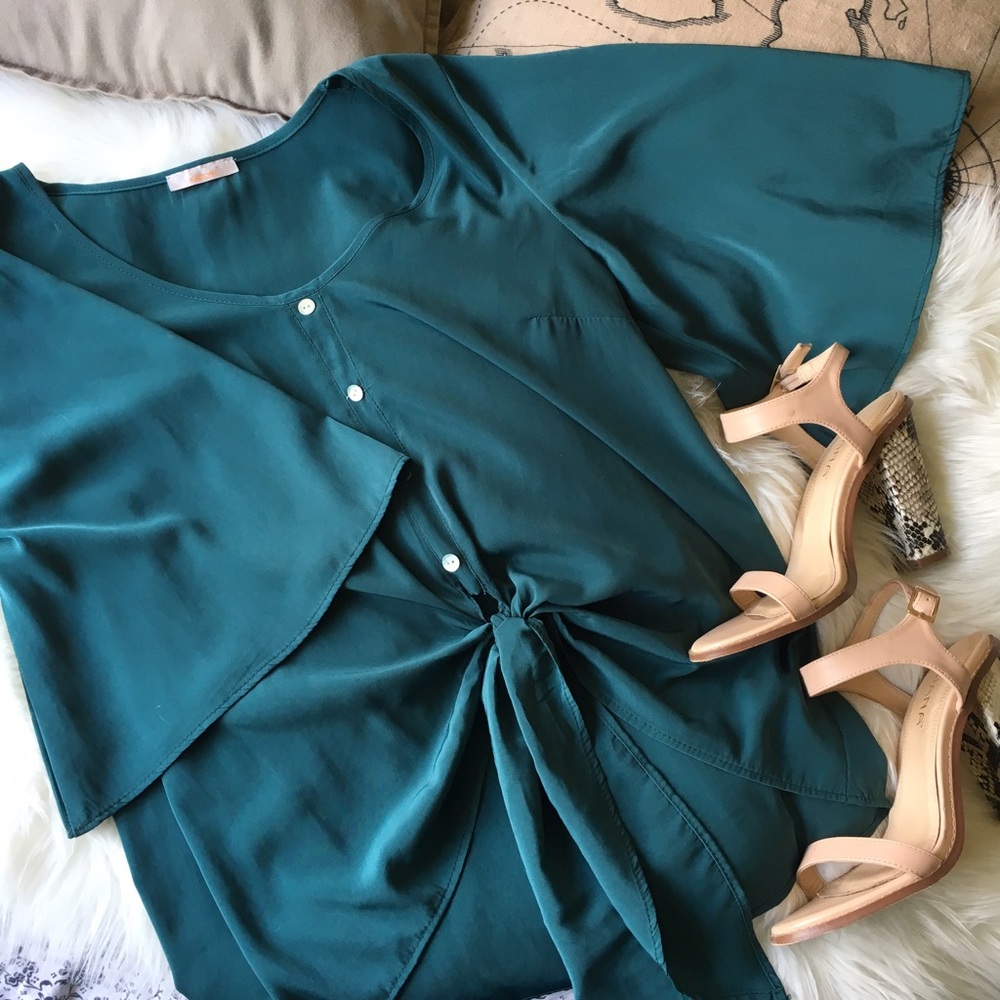 Front Tie Blouse