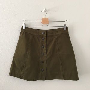 MADEWELL METROPOLIS SNAP SKIRT