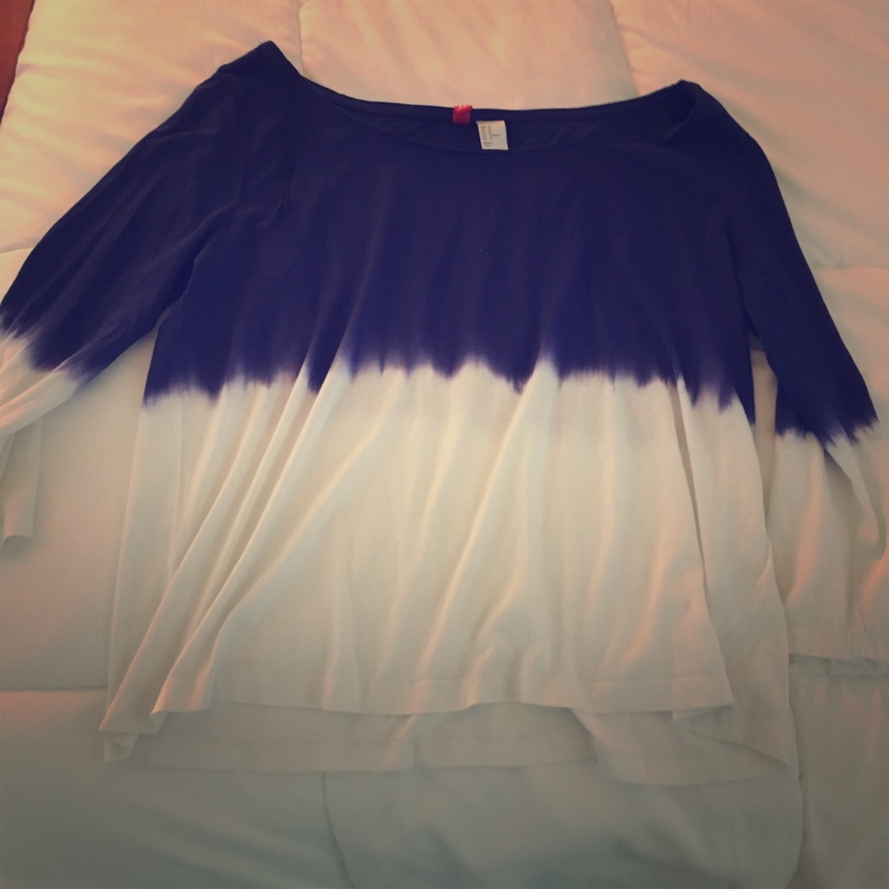 Tie dye ombré top