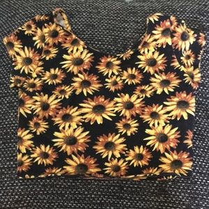Sunflower Crop Top