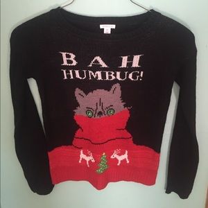 Never Worn Christmas Cat Sweater